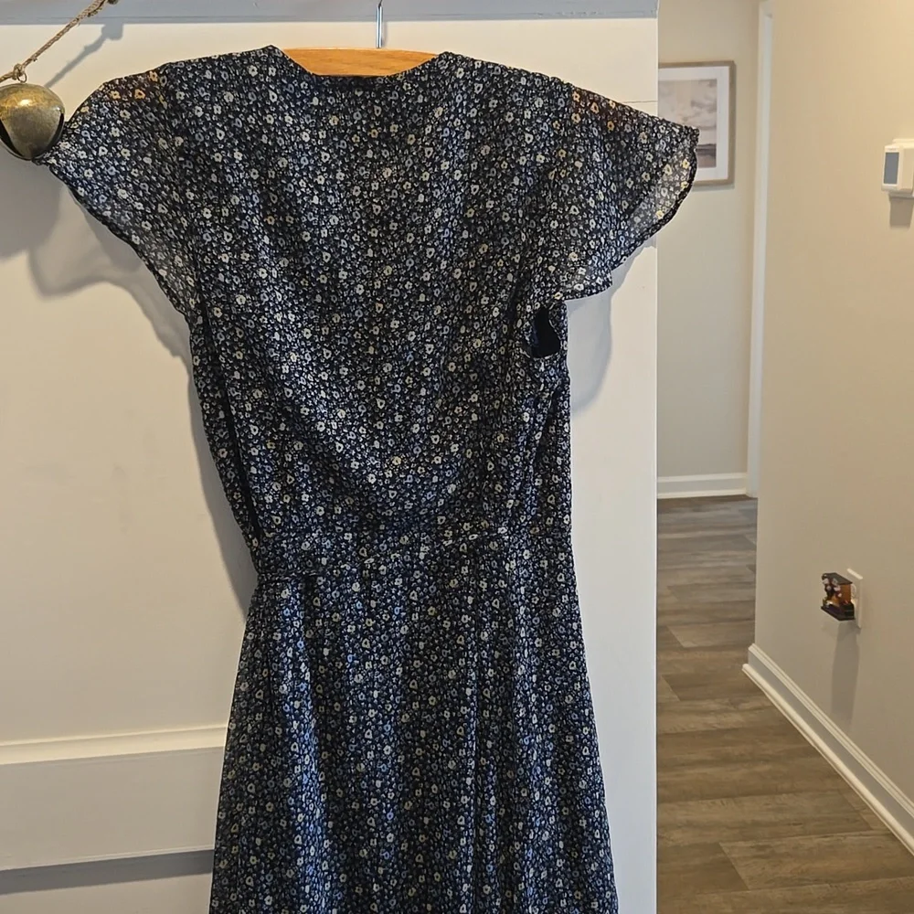Abercrombie & Fitch Navy Floral Midi Dress - Picture 13 of 13